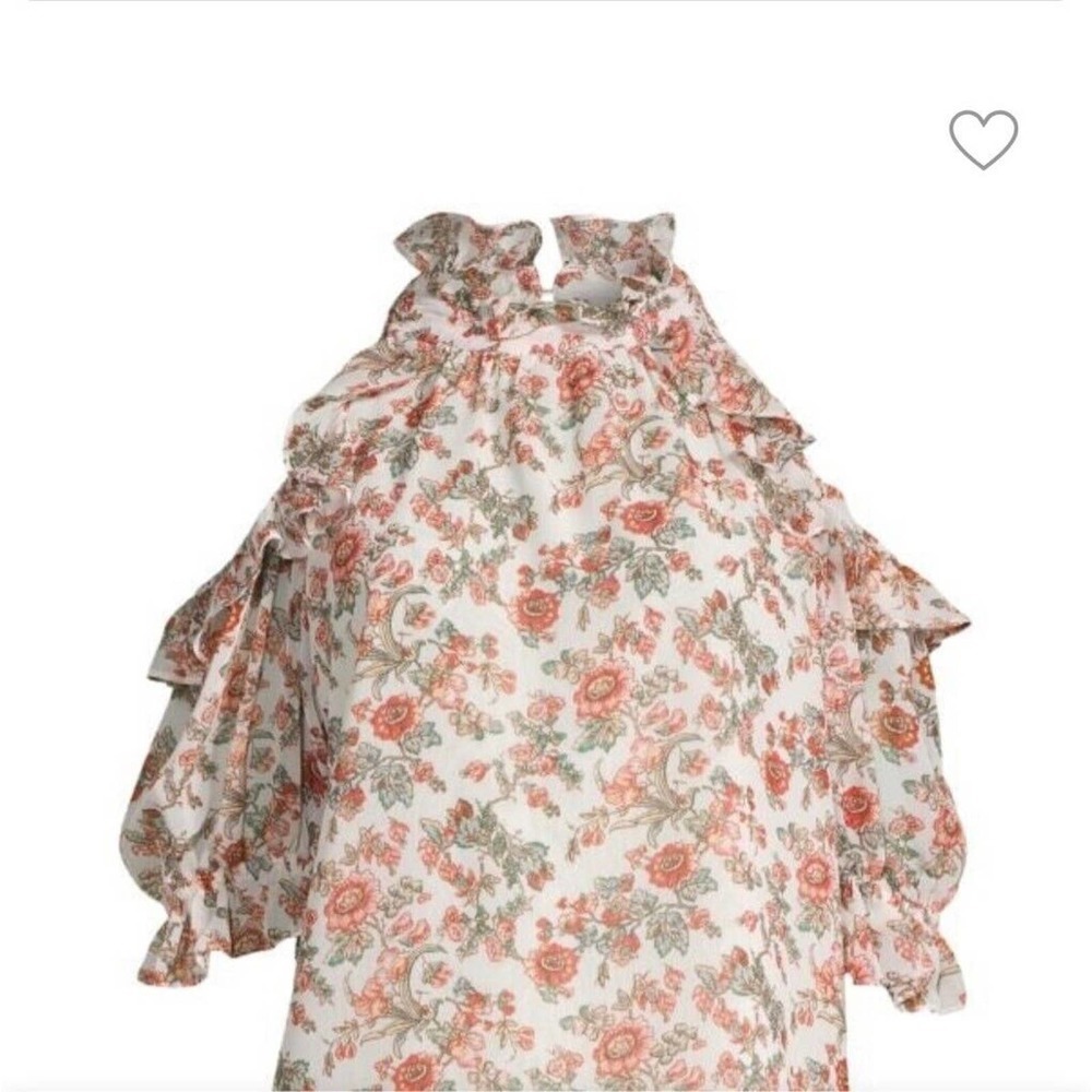 Max Studio Cold-Shoulder Ruffle Top, Never Worn